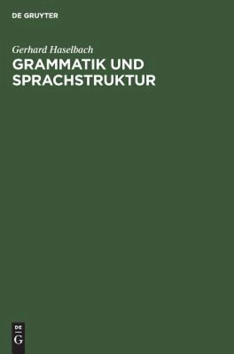Grammatik Und Sprachstruktur