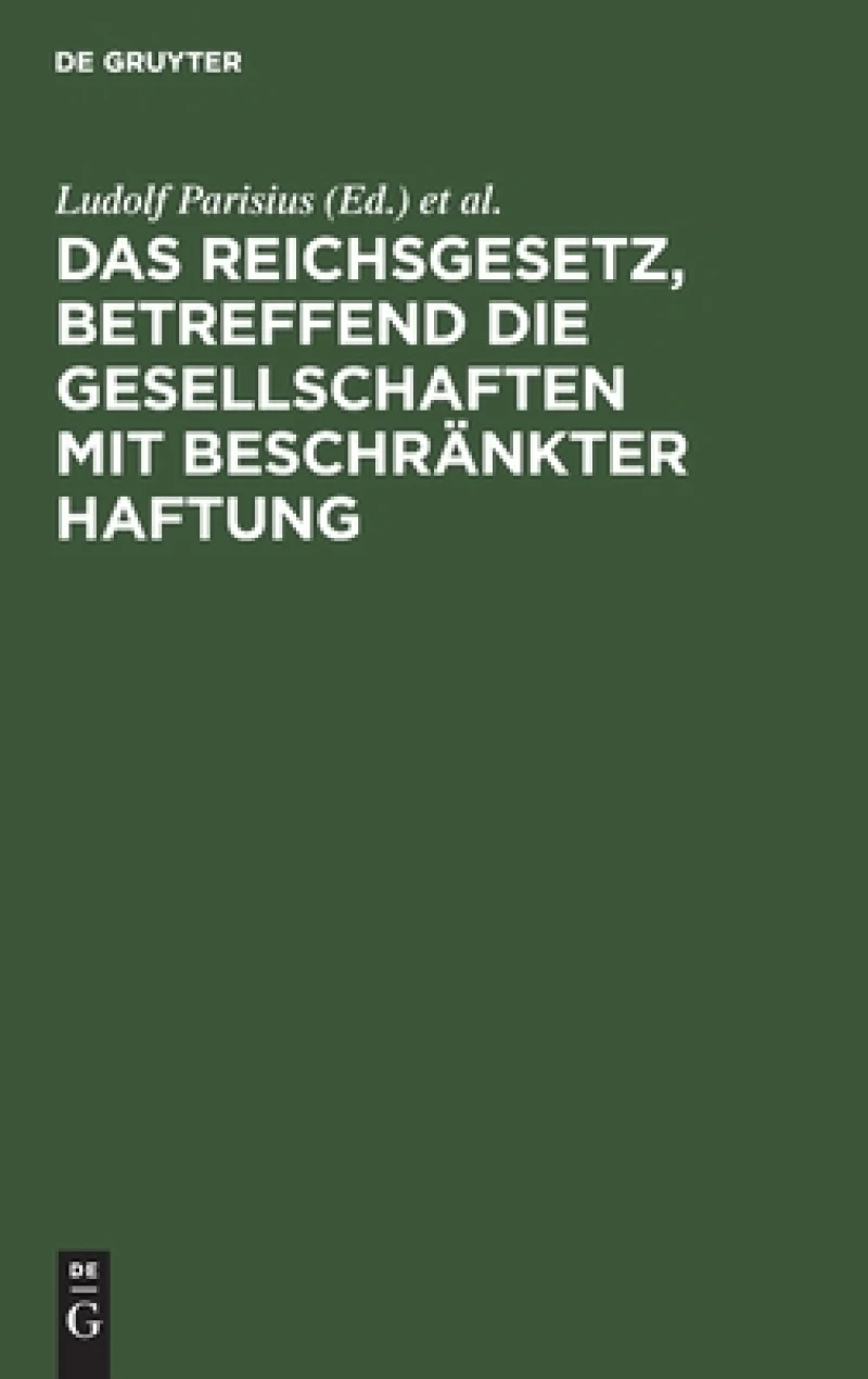 Reichsgesetz, betreffend die Gesellschaften mit beschränkter Haftung