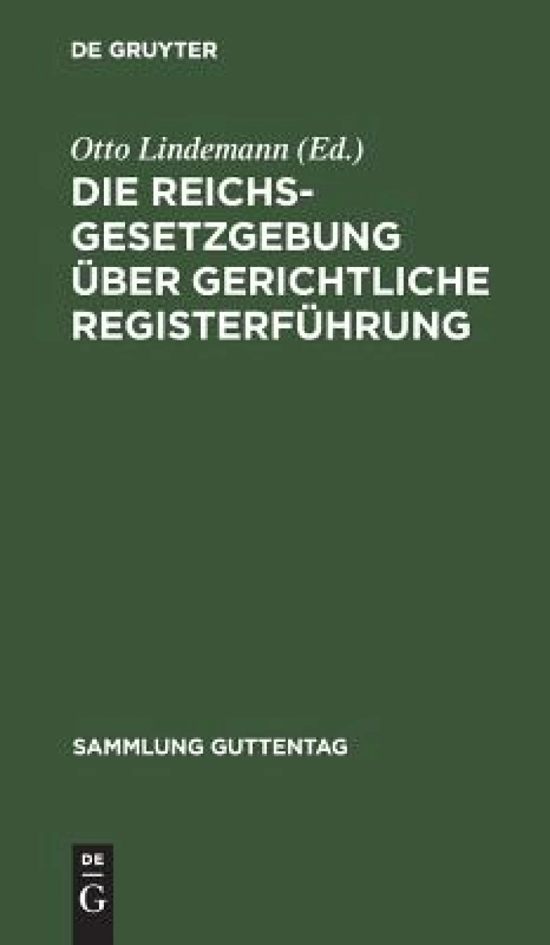 Reichsgesetzgebung über gerichtliche Registerführung