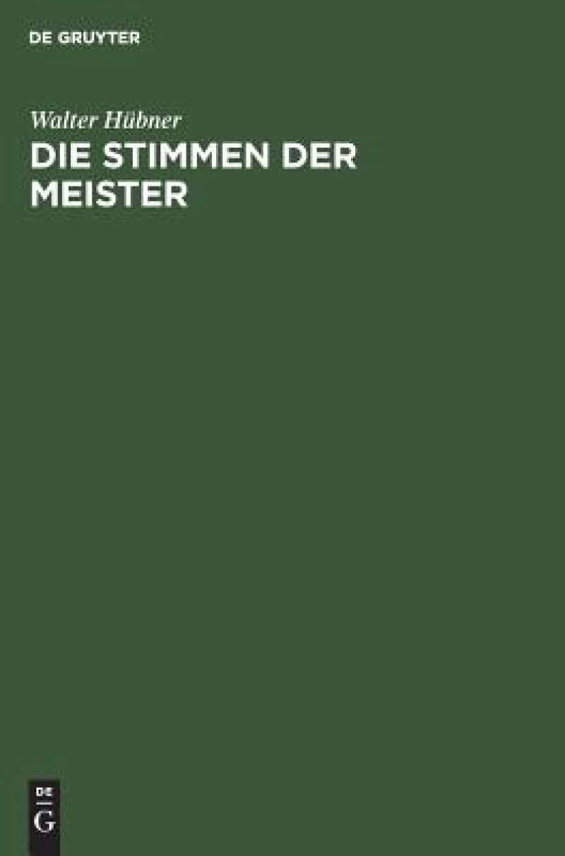 Die Stimmen Der Meister