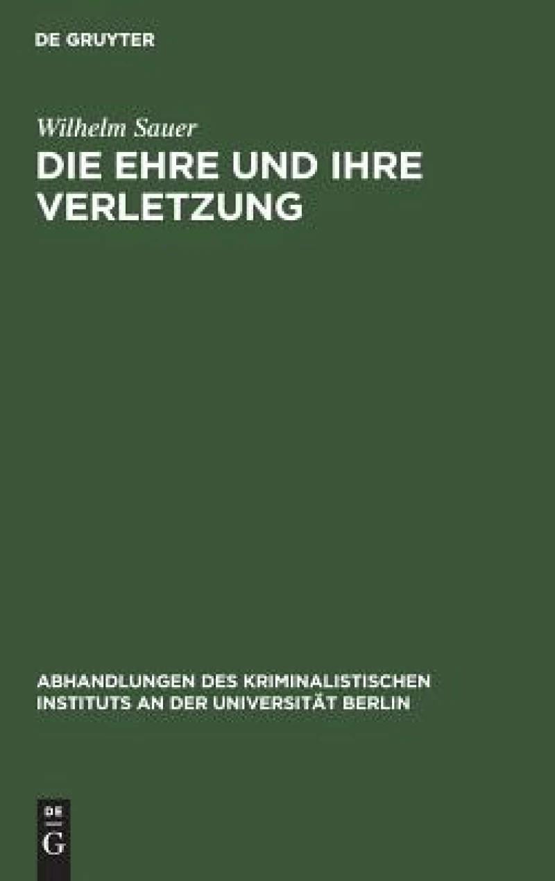 Ehre und ihre Verletzung