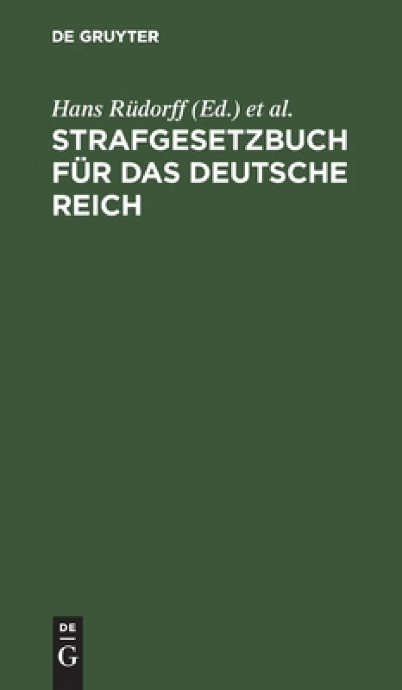 Strafgesetzbuch für das Deutsche Reich