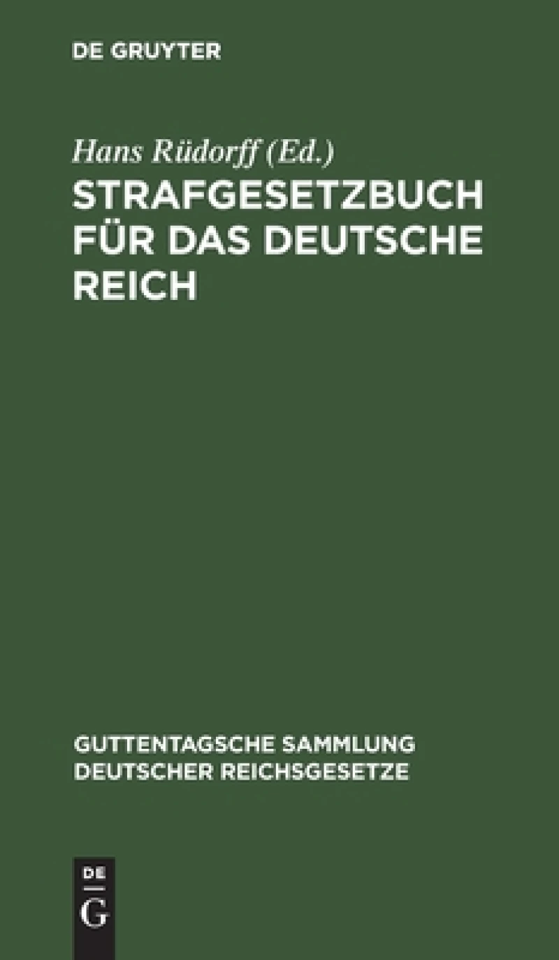 Strafgesetzbuch für das Deutsche Reich