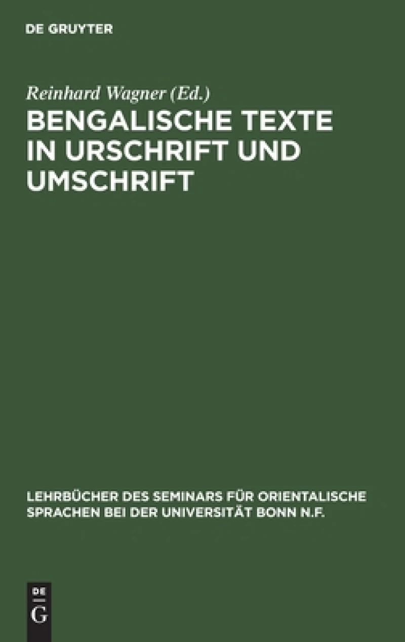 Bengalische Texte in Urschrift Und Umschrift