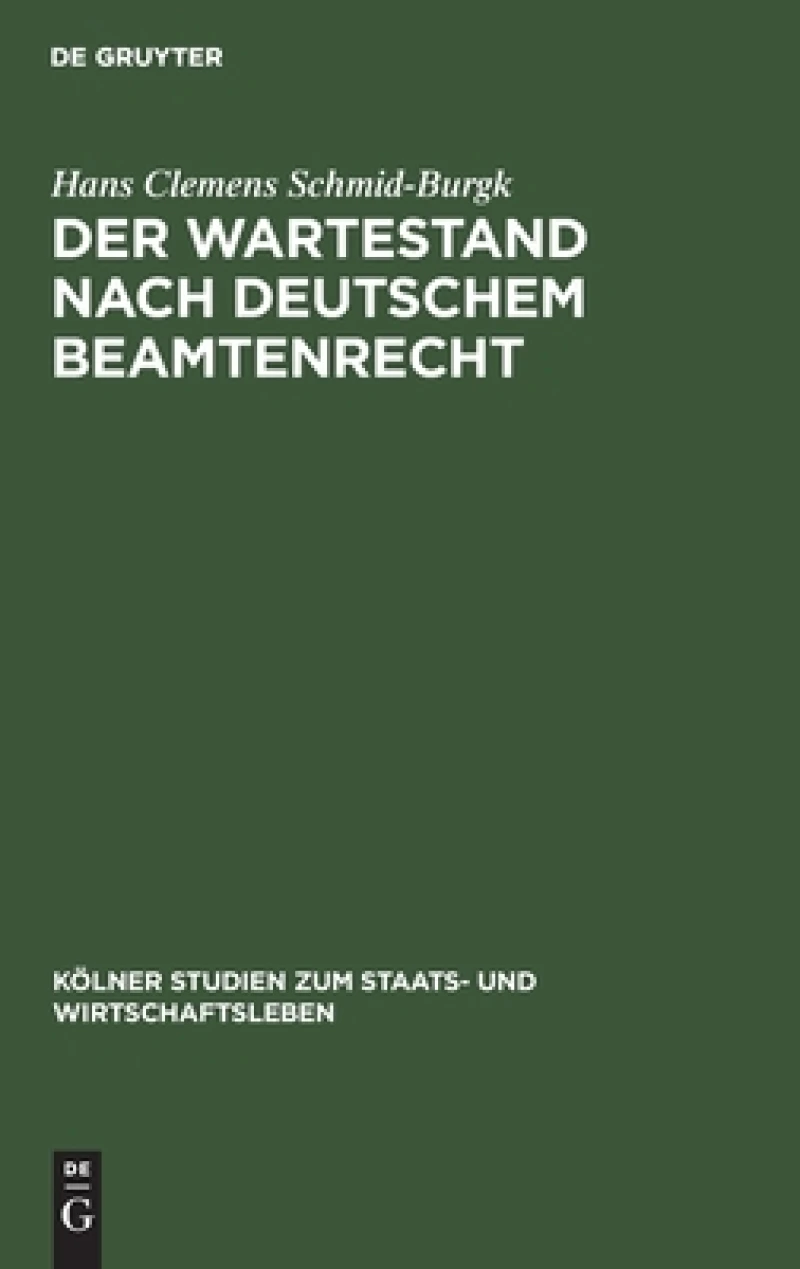 Wartestand nach deutschem Beamtenrecht