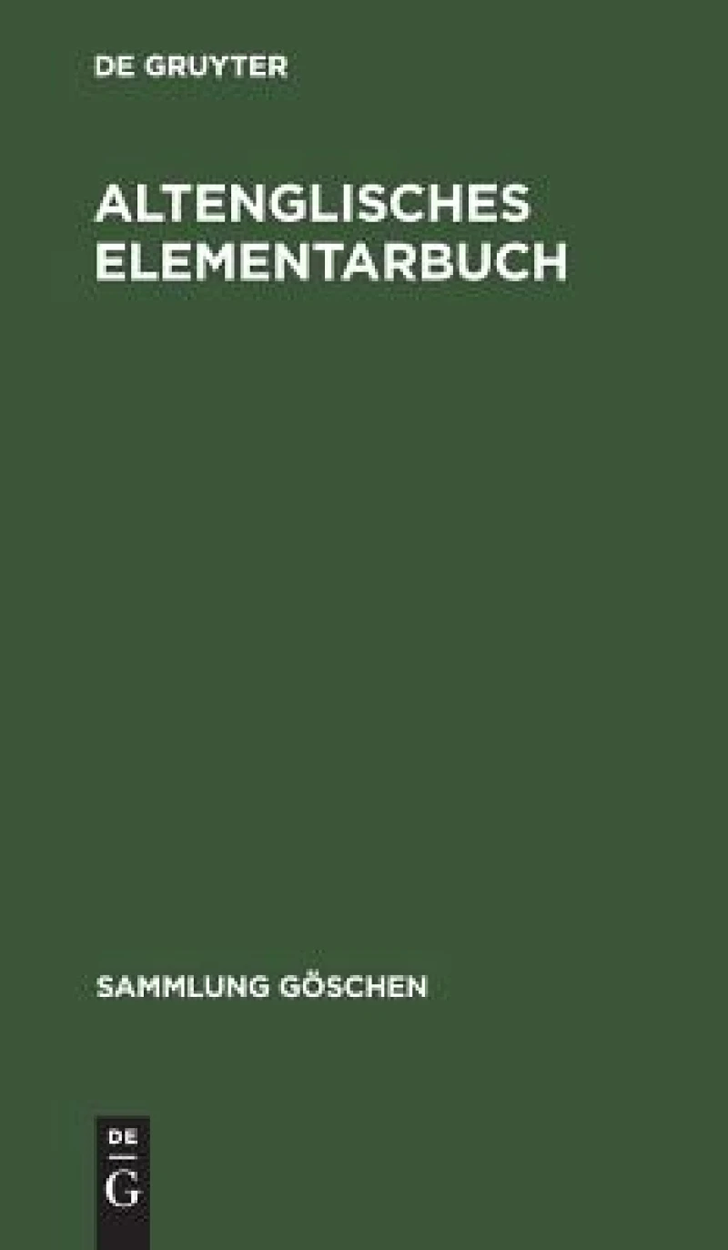 Altenglisches Elementarbuch