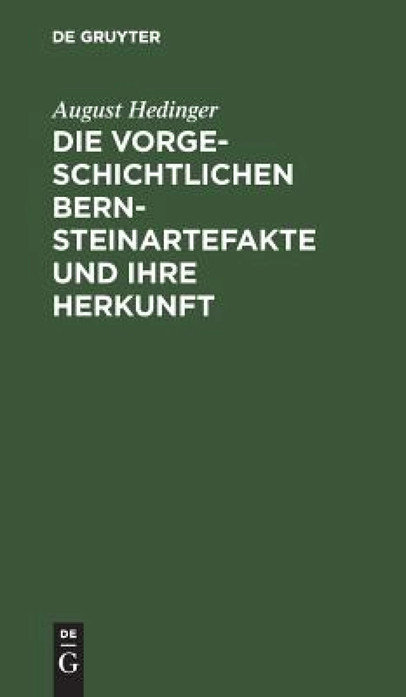 vorgeschichtlichen Bernsteinartefakte und ihre Herkunft