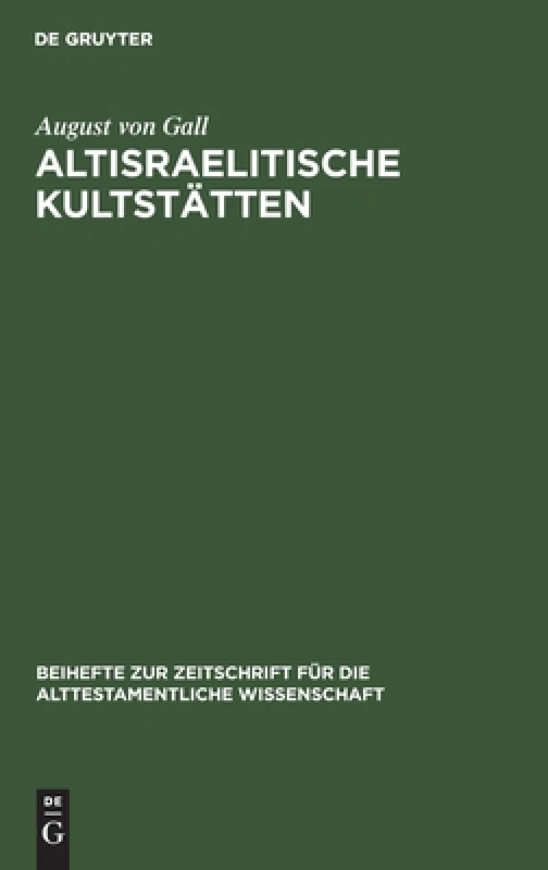 Altisraelitische Kultstätten