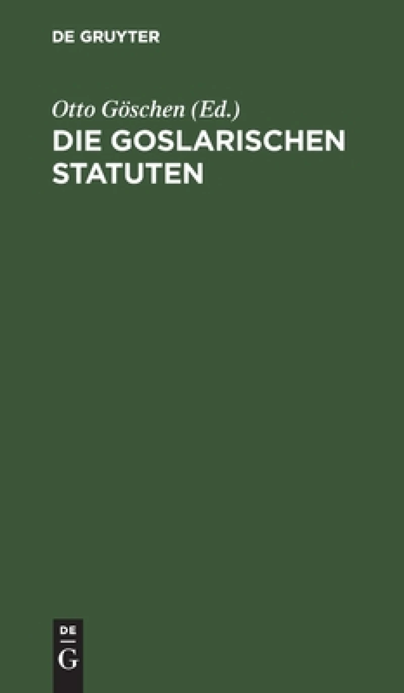 goslarischen Statuten