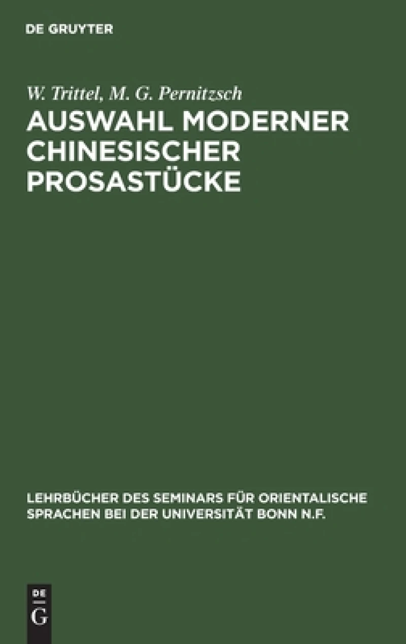 Auswahl moderner chinesischer Prosastücke