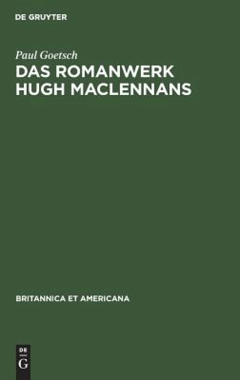 Romanwerk Hugh MacLennans