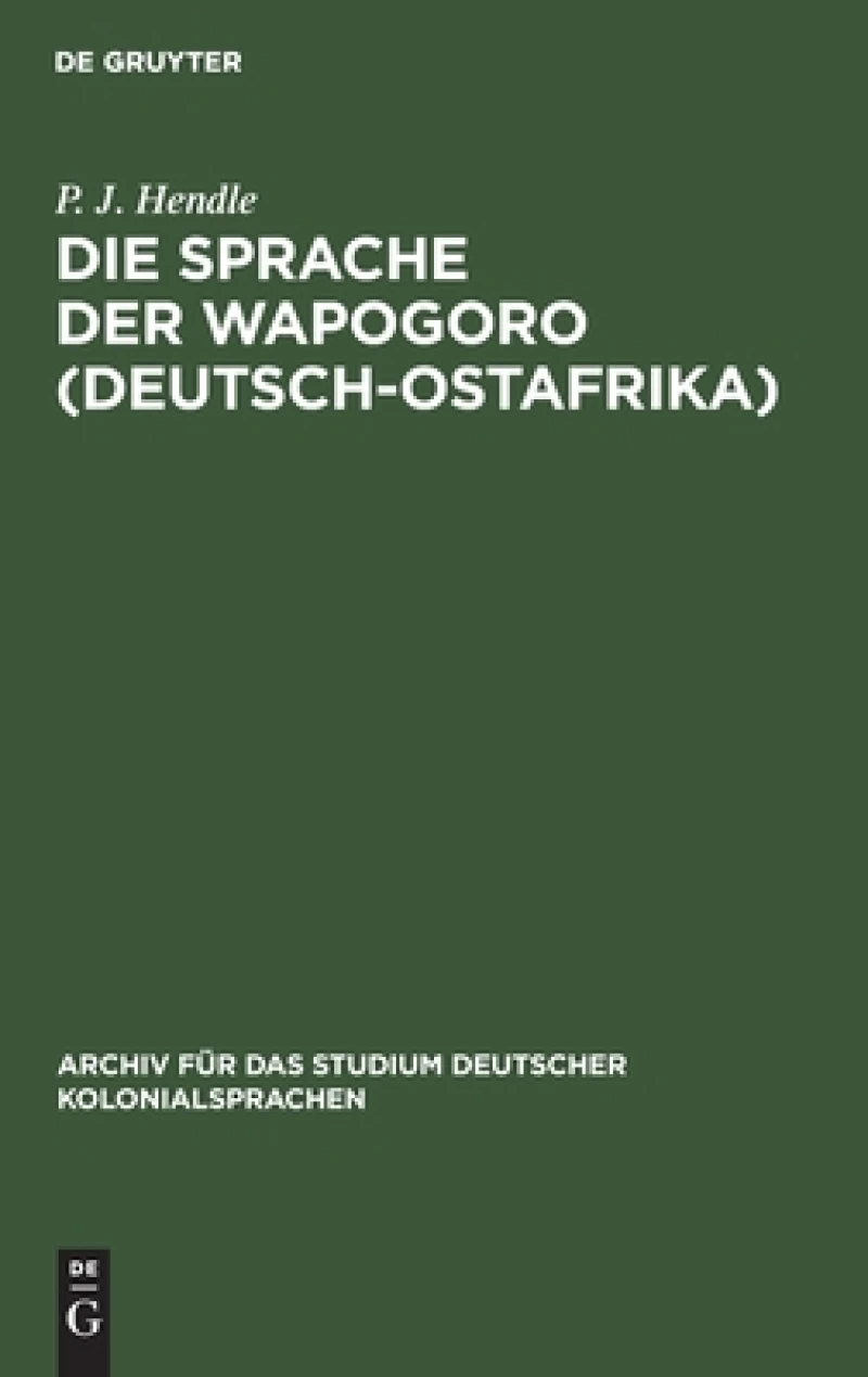 Sprache der Wapogoro (Deutsch-Ostafrika)