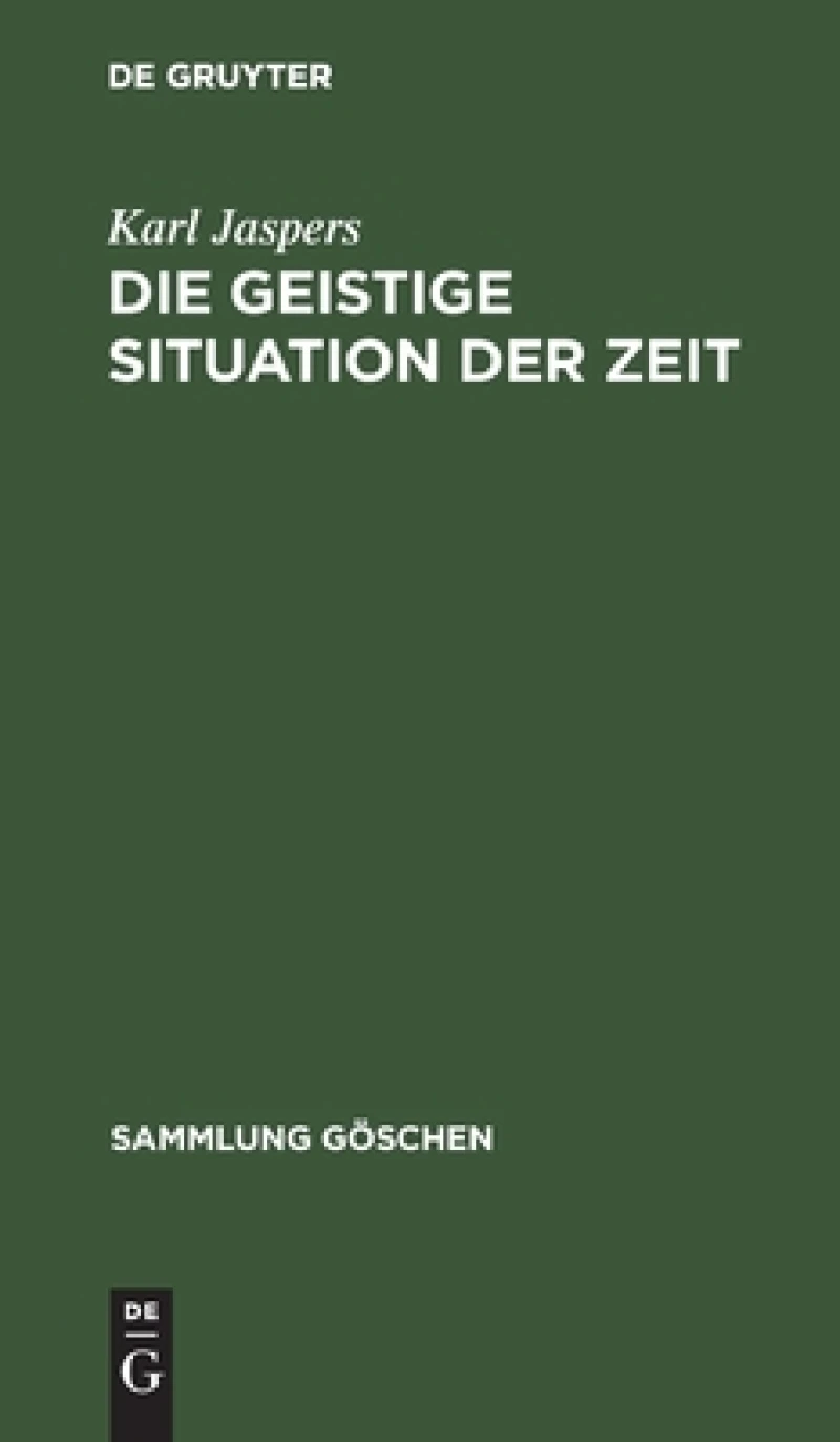 geistige Situation der Zeit