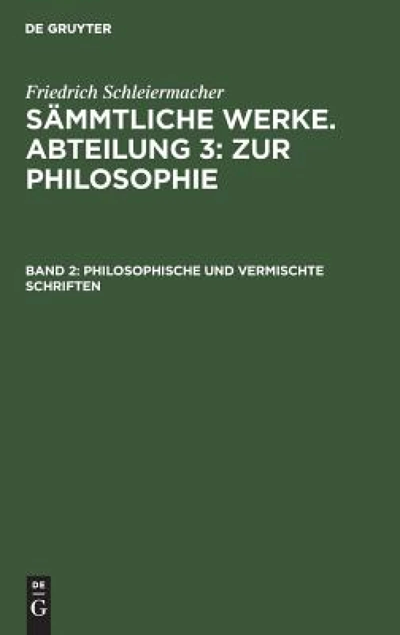 Philosophische und vermischte Schriften