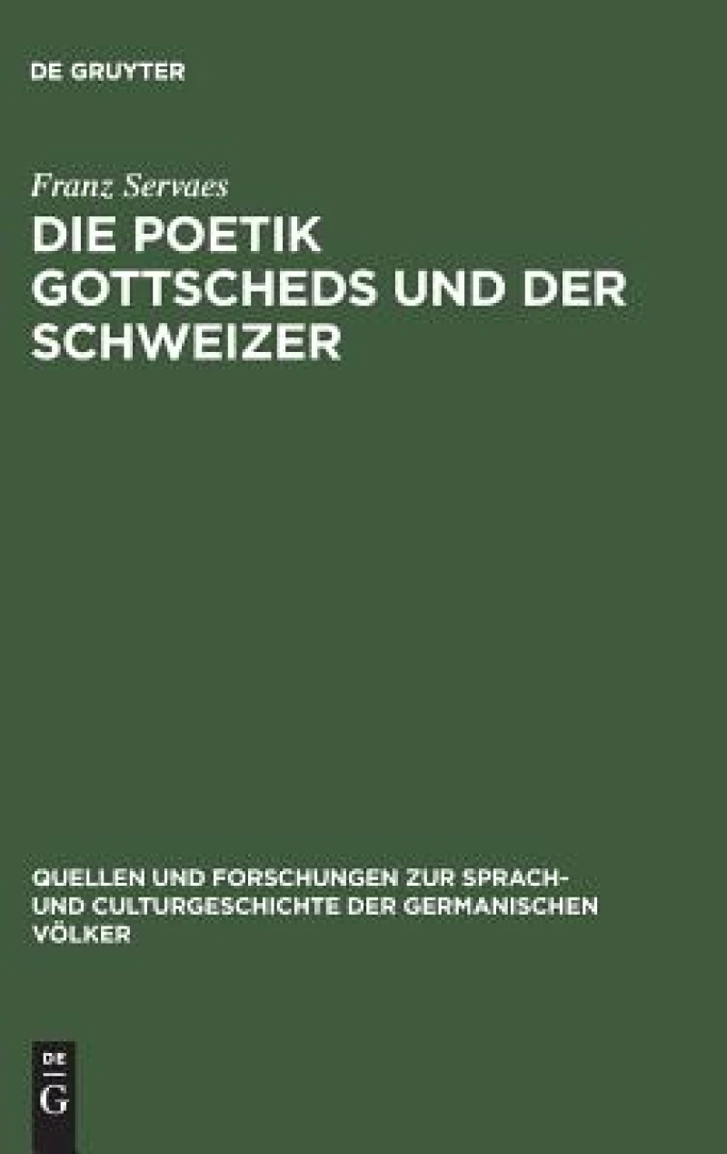 Poetik Gottscheds und der Schweizer