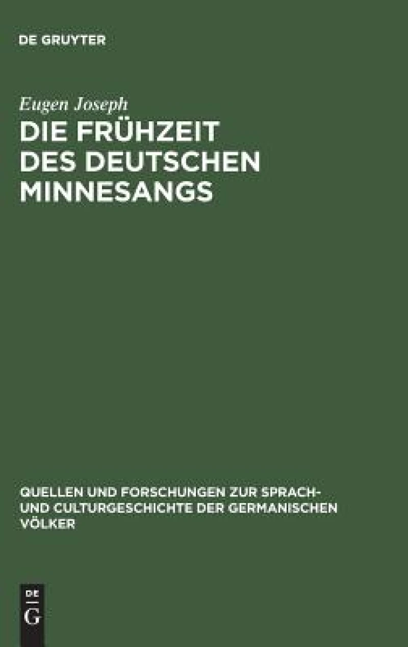 Frühzeit des deutschen Minnesangs