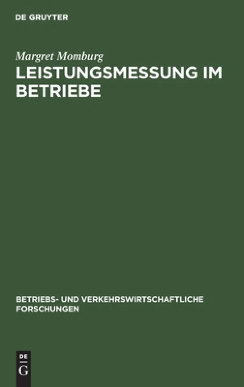 Leistungsmessung im Betriebe
