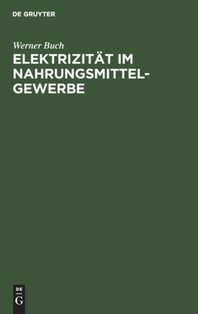 Elektrizität Im Nahrungsmittel-gewerbe