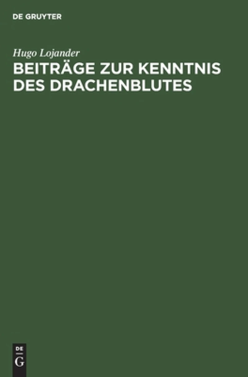 Beiträge zur Kenntnis des Drachenblutes