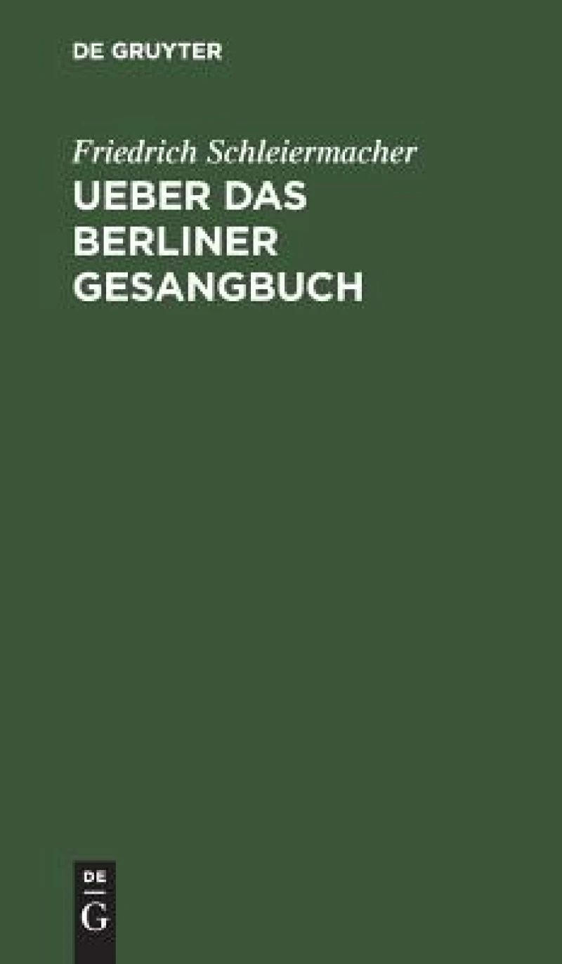 Ueber Das Berliner Gesangbuch