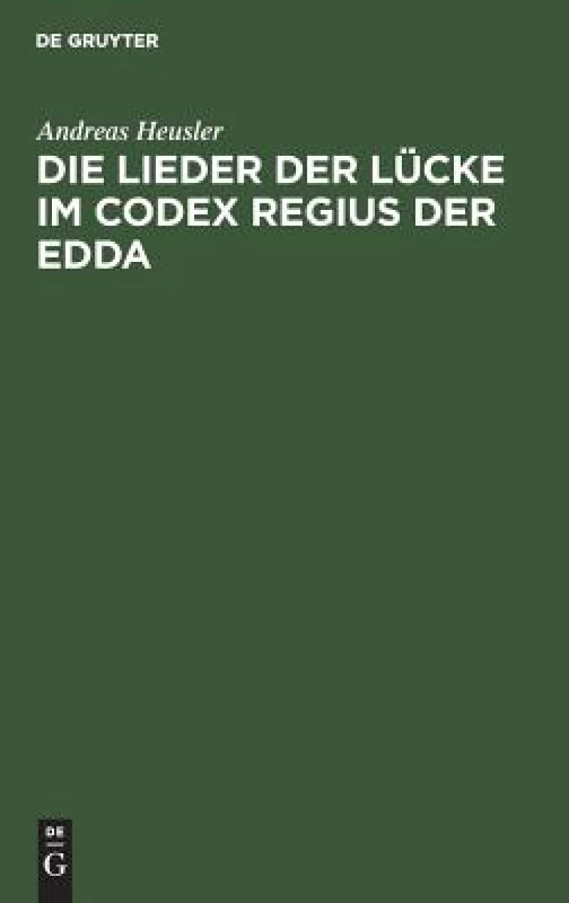 Lieder der Lücke im Codex Regius der Edda
