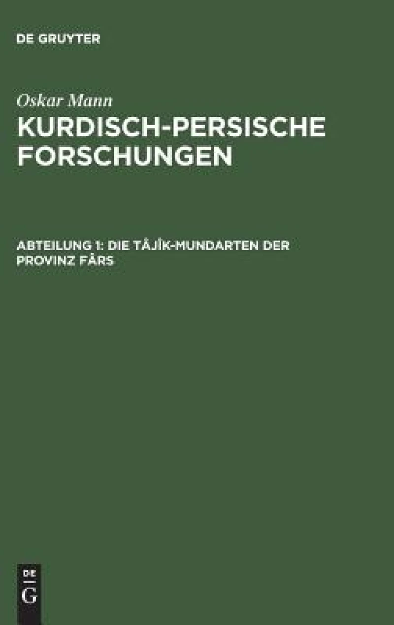 Tâjîk-Mundarten der Provinz Fârs