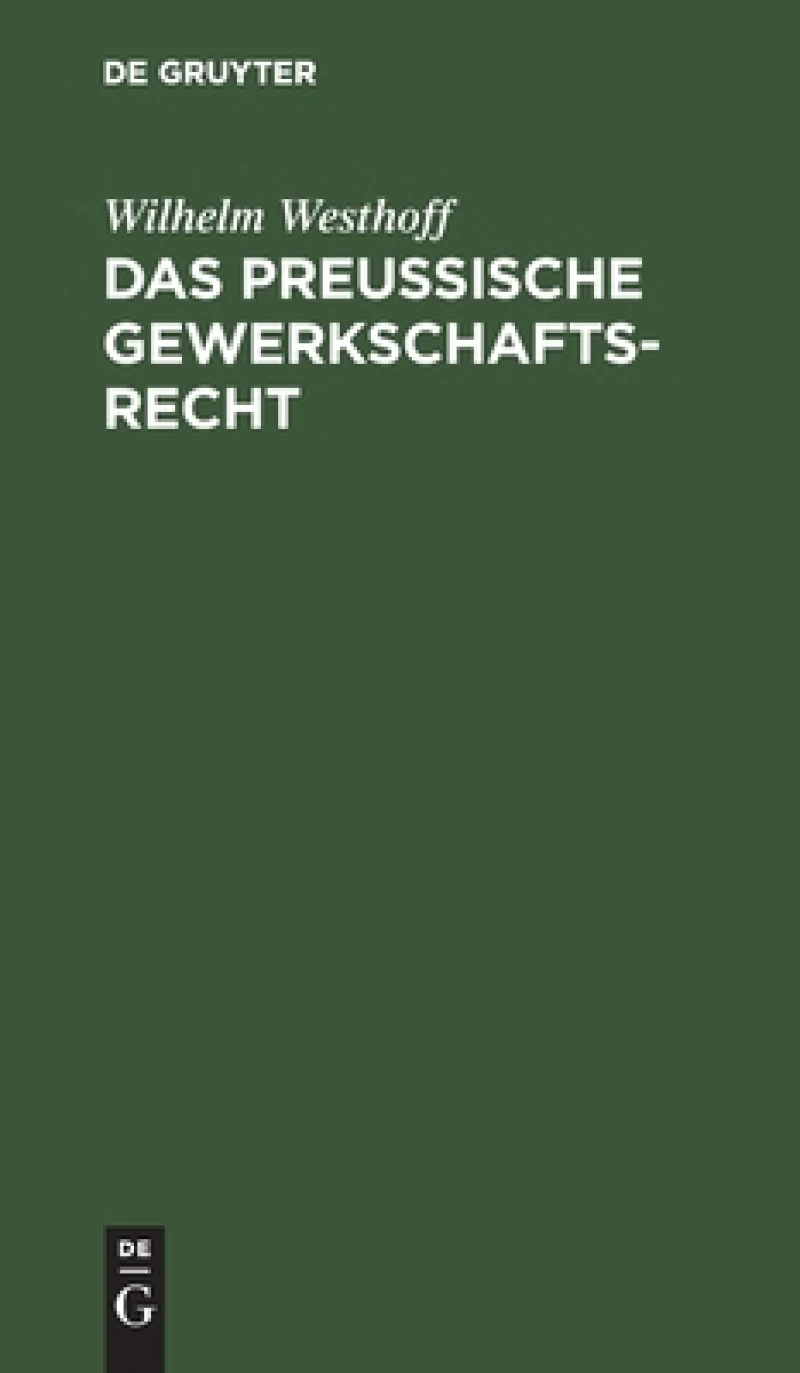 Preussische Gewerkschaftsrecht