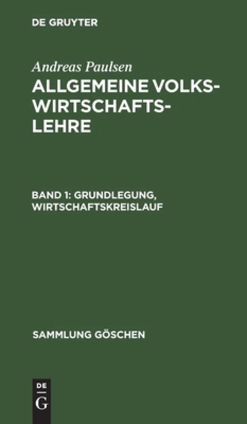Grundlegung, Wirtschaftskreislauf