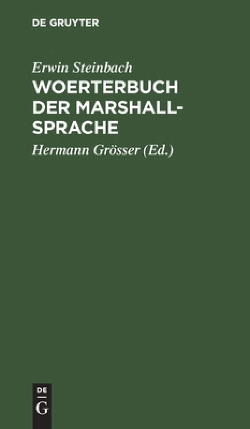 Woerterbuch der Marshall-Sprache