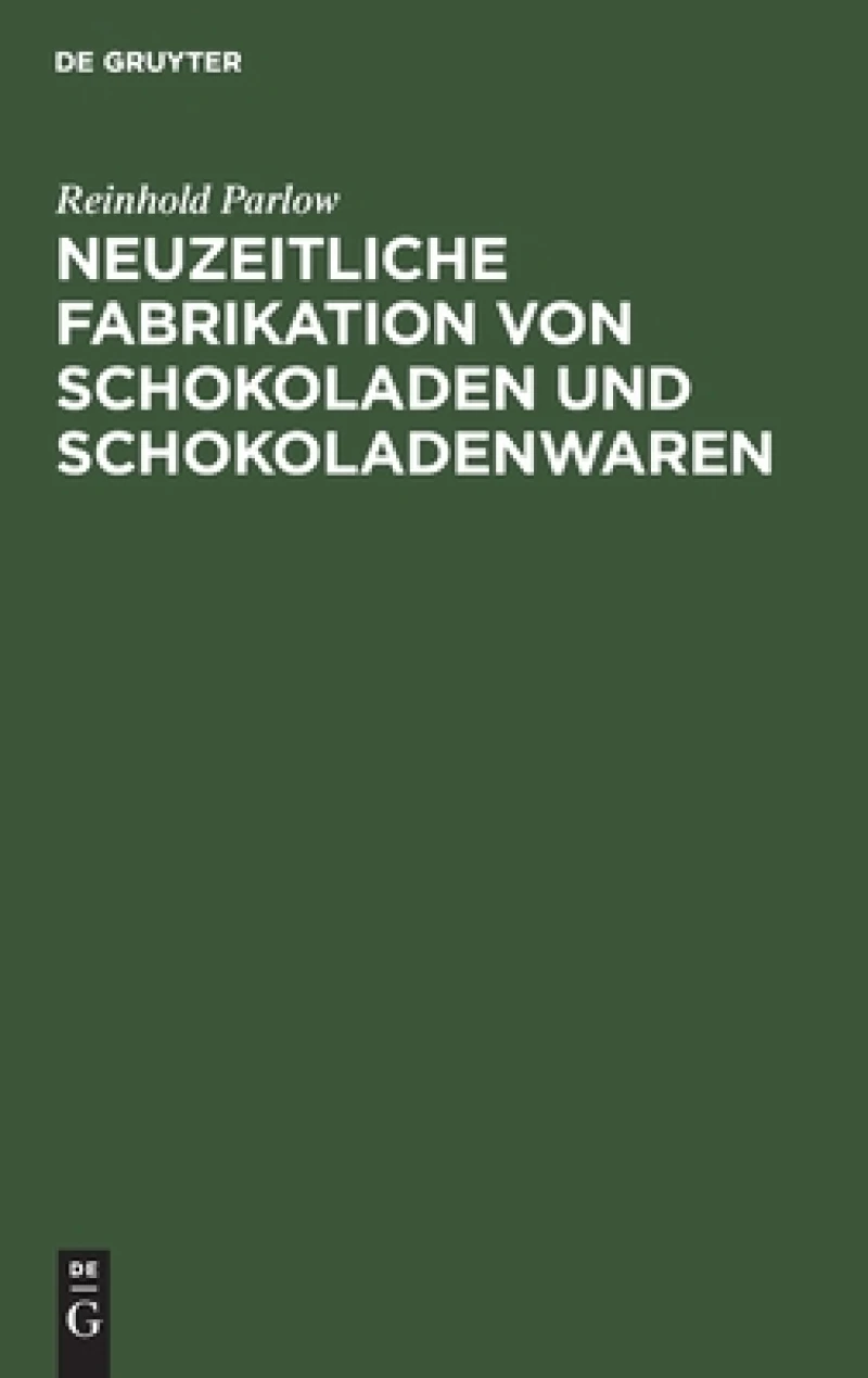 Neuzeitliche Fabrikation Von Schokoladen Und Schokoladenwaren