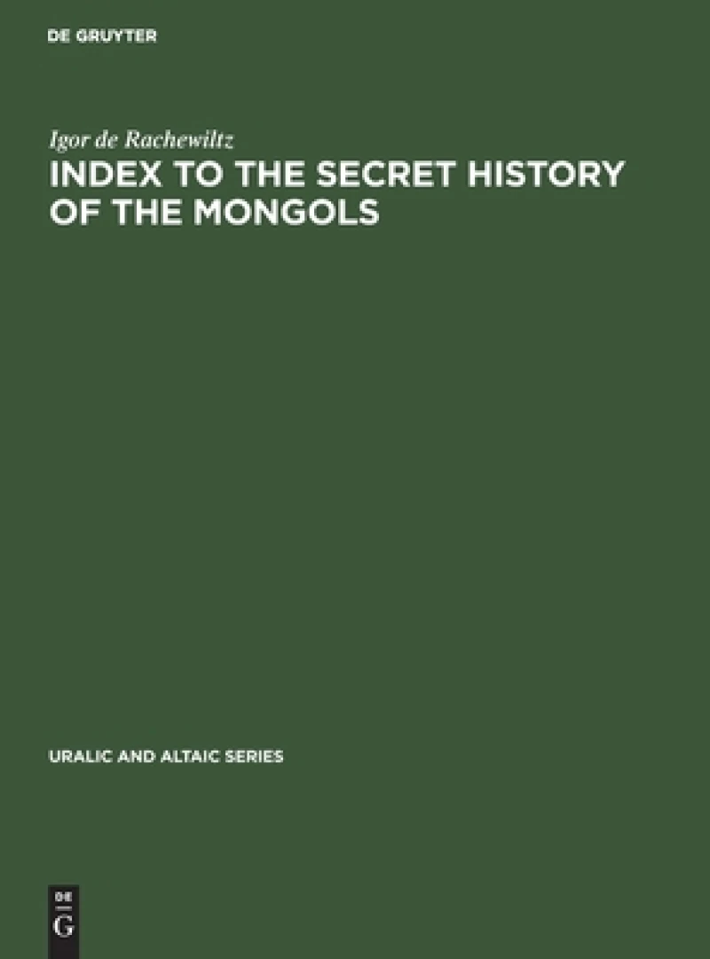 Index to the Secret History of the Mongols