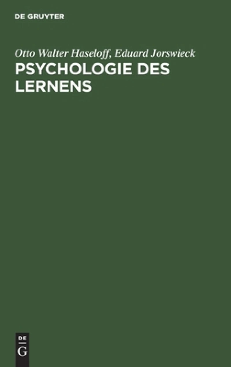 Psychologie des Lernens