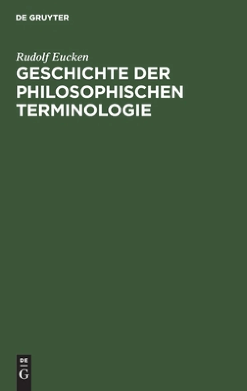 Geschichte der Philosophischen Terminologie