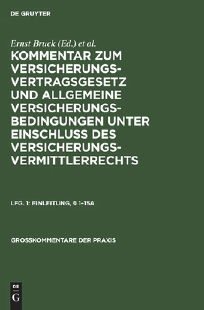 Einleitung, § 1–15a
