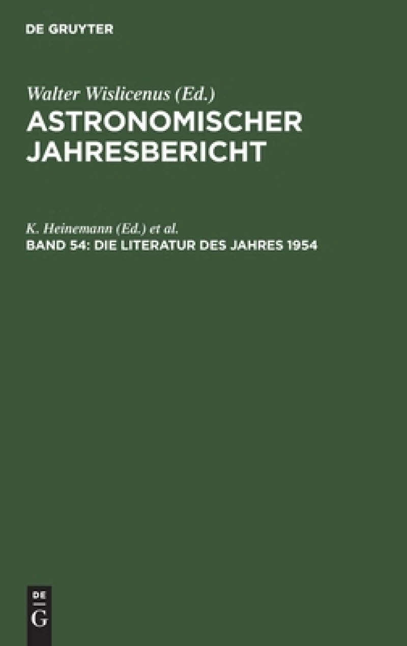 Literatur des Jahres 1954