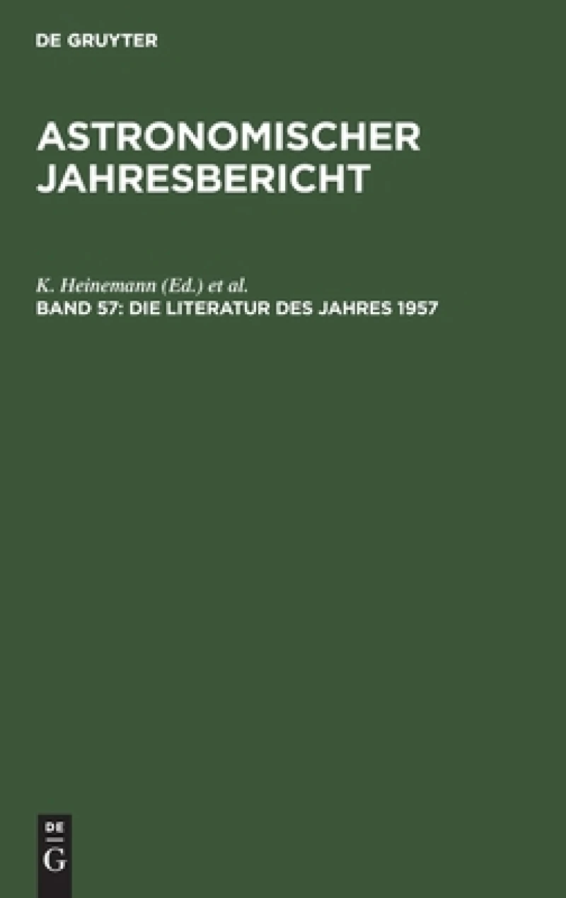 Literatur des Jahres 1957