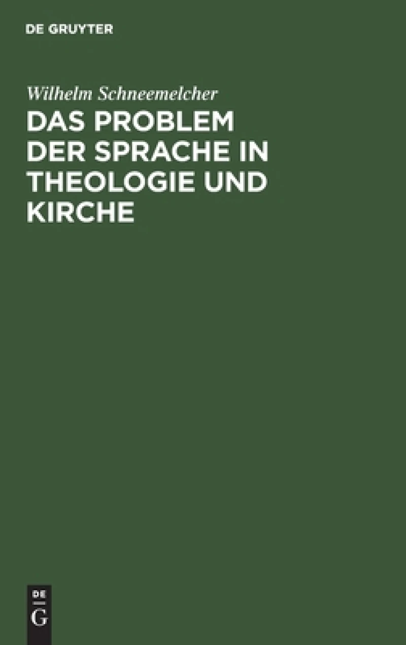 Problem der Sprache in Theologie und Kirche