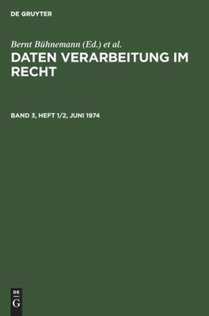 Band 3, Heft 1/2, Juni 1974