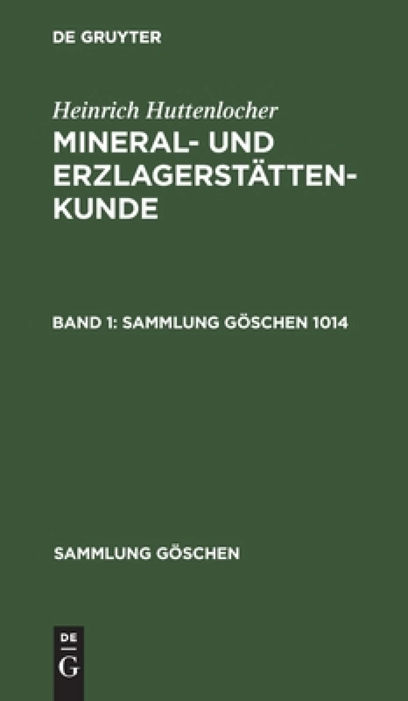 Mineral- und Erzlagerstättenkunde. Band 1