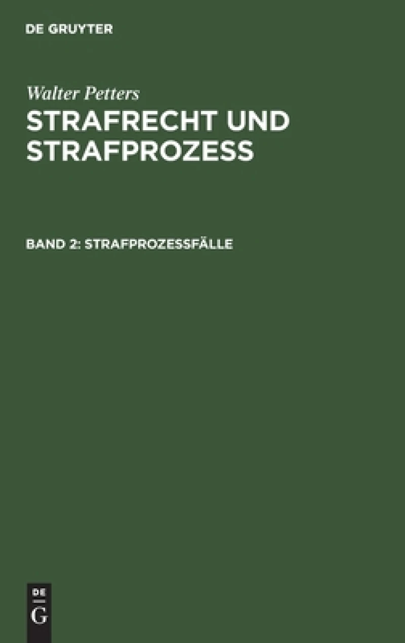 Strafprozeßfälle