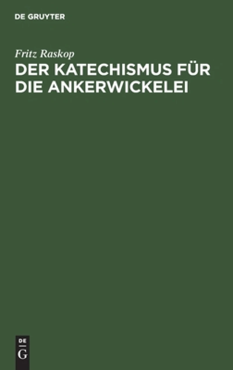Katechismus für die Ankerwickelei