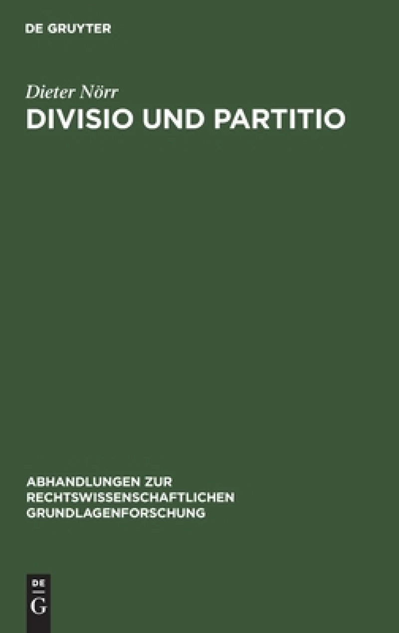 Divisio und Partitio