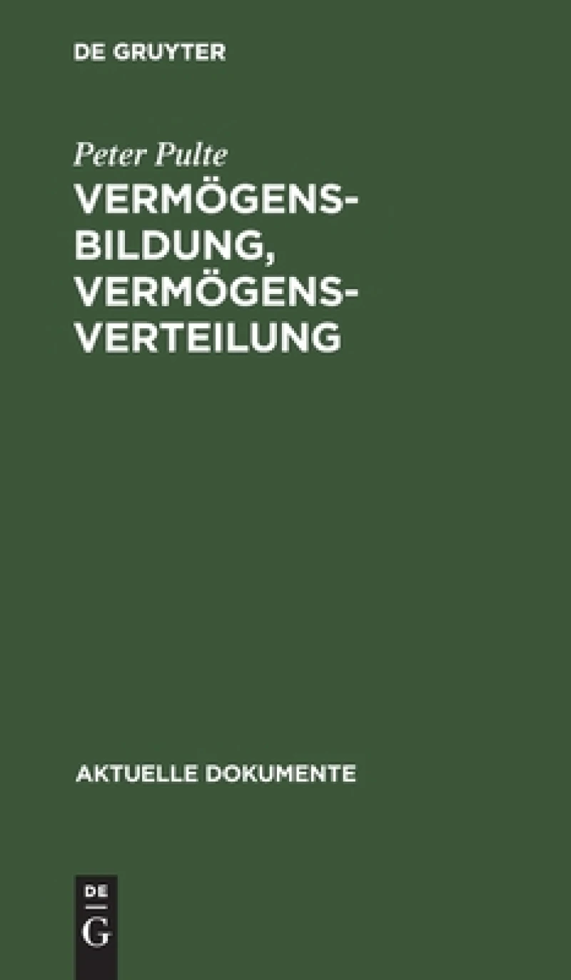 Vermögensbildung, Vermögensverteilung