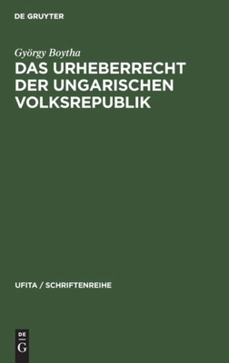 Urheberrecht der Ungarischen Volksrepublik
