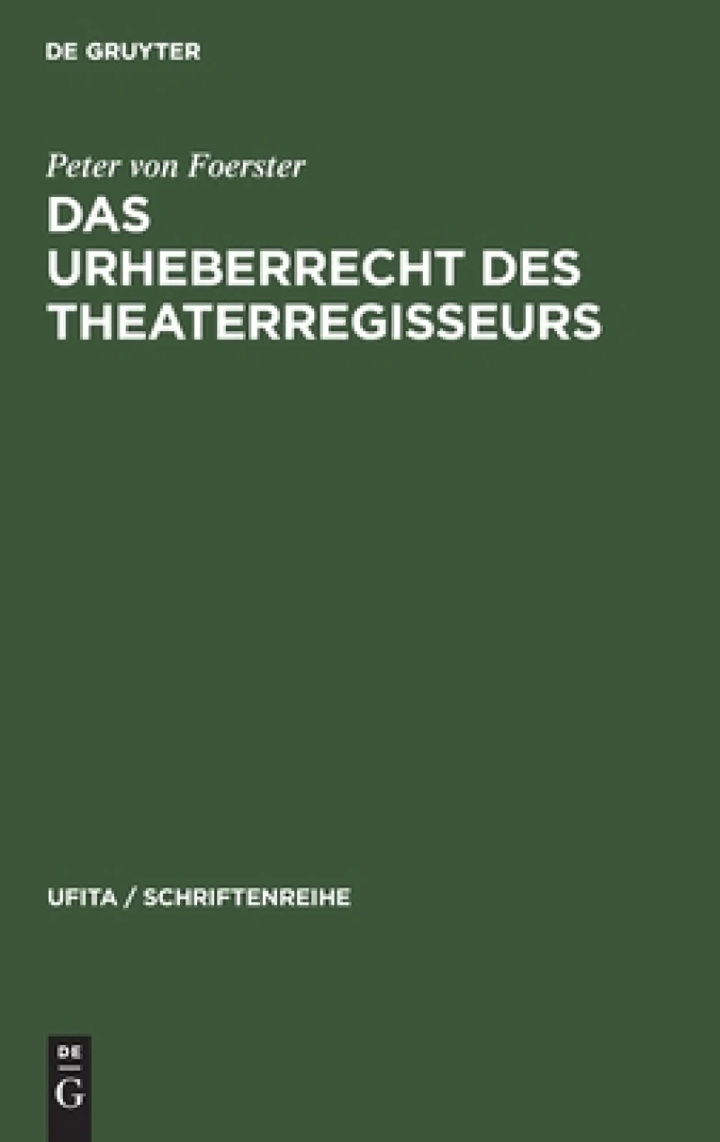 Urheberrecht des Theaterregisseurs