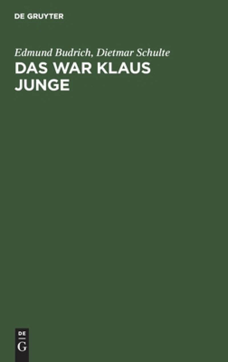 Das war Klaus Junge