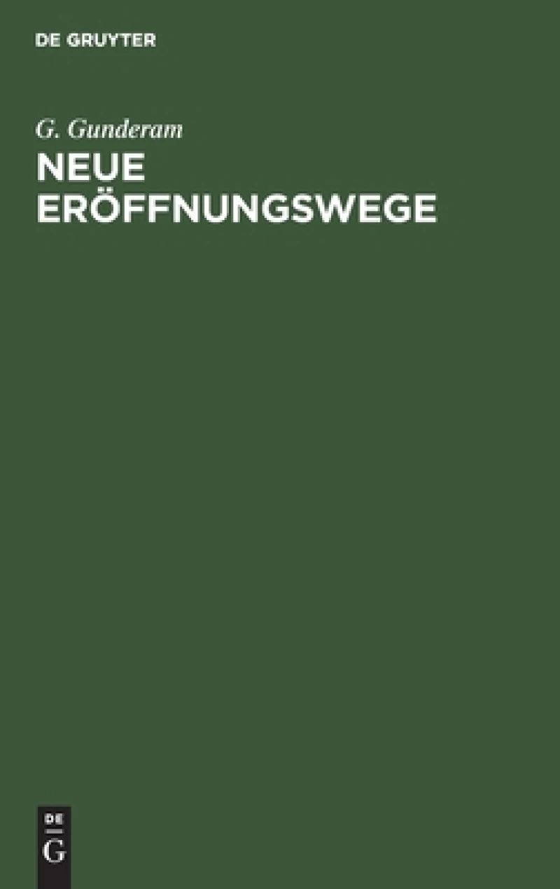 Neue Eröffnungswege