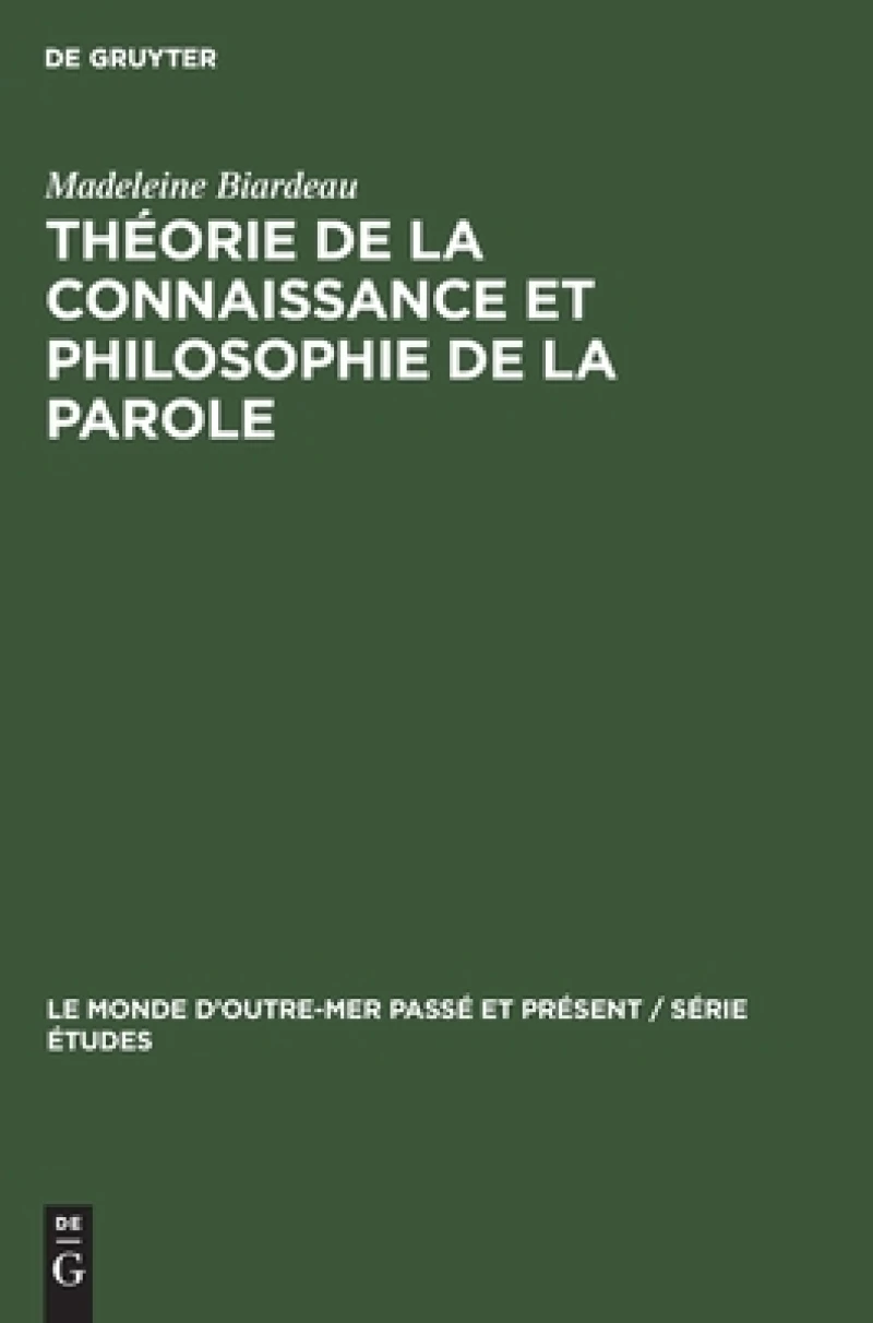 Théorie De La Connaissance Et Philosophie De La Parole