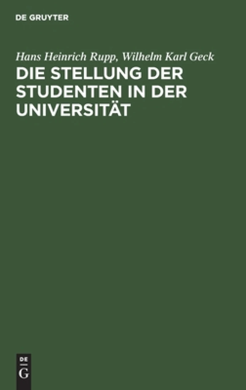 Stellung der Studenten in der Universität