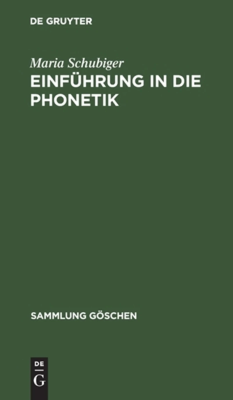 Einführung in Die Phonetik